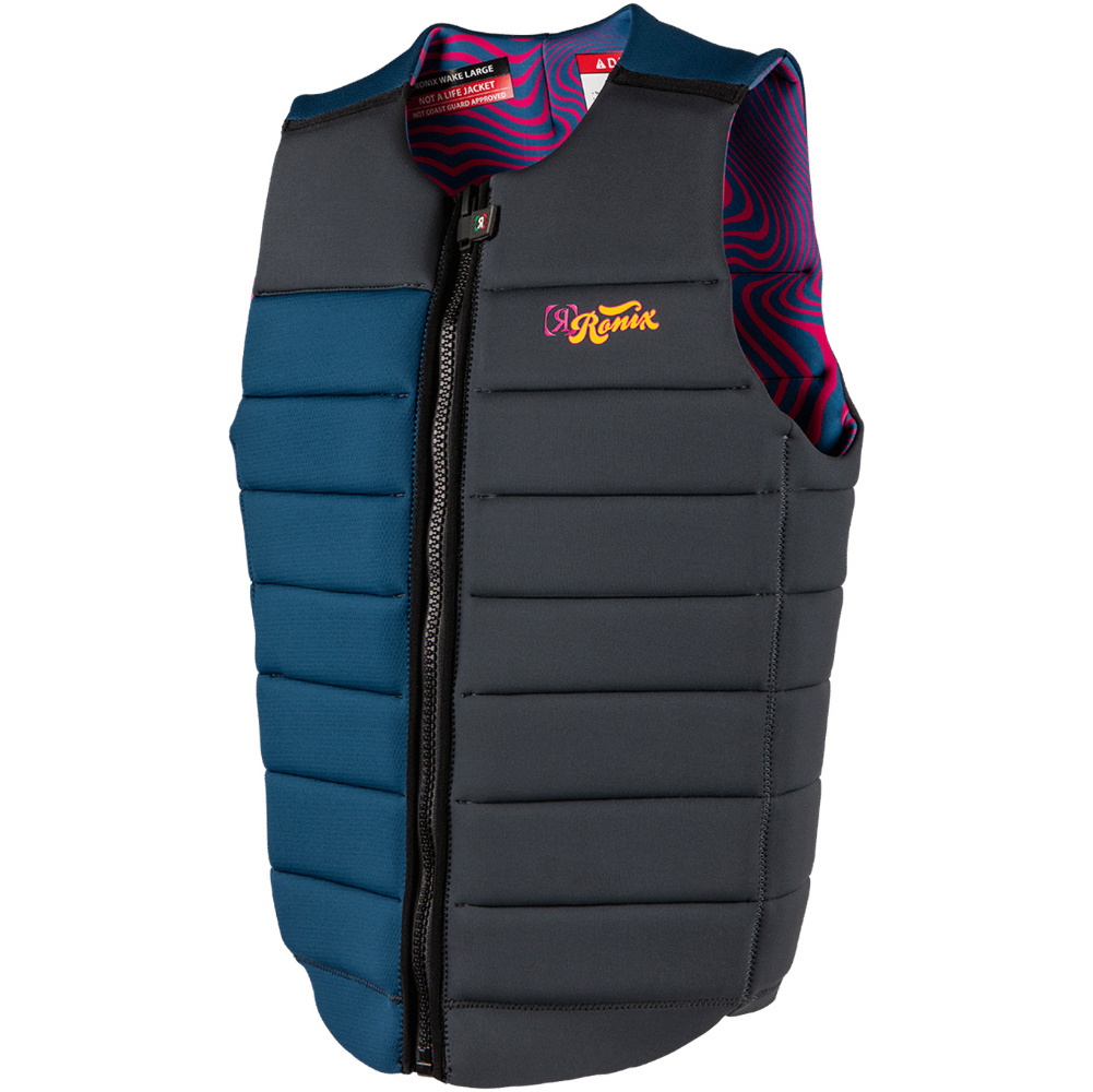 2026 Ronix Mens Purple Haze Impact Vest R25V-IMP-PUR - Psychedelic Blue / Grey